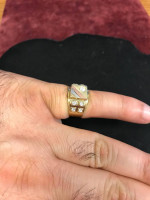 Gold man’s CZ ring