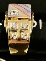 Gold man’s CZ ring