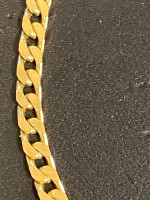 18 K gold Cuban link  bracelet