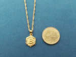 Personalized initial Hexagon Necklace