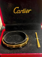 Yellow gold Cartier Love bracelet sz 16