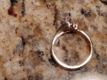 BEAUTIFUL NATURAL GENUINE DIAMONDS 14K GOLD RING .49 CT CENTER DIAMOND