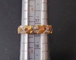 Ring Gold Plated Cubic Zirconia Size 7