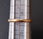 Ring Gold Plated Band Size 5.5