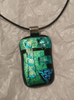 Handmade fused glass jewelry set
