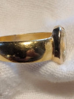 1884 CANARY YELLOW SAPPHIRE 5.57CT OVAL 22K  RARE