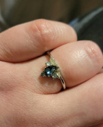 Fragrant Jewels Size 9 Blue Stone Ring