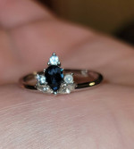 Fragrant Jewels Size 9 Blue Stone Ring
