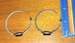 Lot of 9 Pair Pierced Earrings Silver-Toned and More!