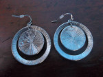 Lot of 9 Pair Pierced Earrings Silver-Toned and More!