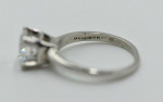 Platinum Solitaire 1¾ CT Round Diamond Wedding Engagement Ring Sz 6.75