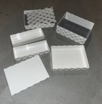 7-piece white stackable jewelry organizer!
