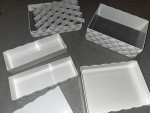 7-piece white stackable jewelry organizer!