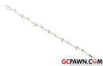 Pretty! "Dolphins" Tennis Style Bracelet .925 Silver