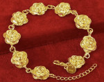 New!  24k Gold Flower Bracelets!  Layaway Available!