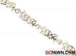 Fancy Sterling Silver Bracelet .925 Silver. New!