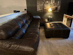 Leather sectional/Sofa
