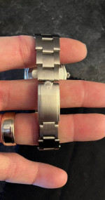 Rolex Oyster Perpetual 34mm-Champagne dial-Rolex slide bracelet⌚