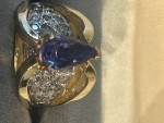 Tanzanite Ring Large Center Stone