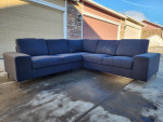 Scandinavian Designs 3 PC Gray Sectional Sofa- Free Delivery
