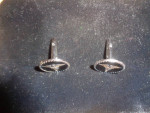 Doctor Sterling Silver/Black Enamel "Caduceus" Cufflinks>Never Worn