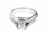 1.00 CTTW DIAMOND ENGAGEMENT RING 14K WHITE GOLD