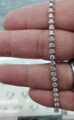 3.50 CTTW. DIAMOND TENNIS BRACELET GENUINE
