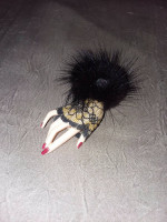 LADIES DECORATIVE  HAND PINBACK - - - -