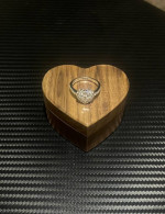 Diamond Heart Ring 9/10 ct Brand New