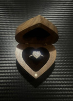 Diamond Heart Ring 9/10 ct Brand New