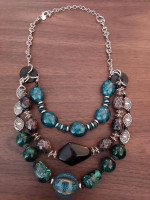 Necklace - Chico's - MultiColor/Silver