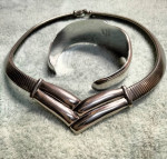 Designer 925 Silver Necklace and matching set