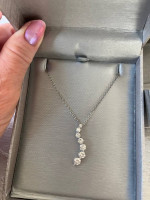 Zales Diamond Necklace 14K White Gold