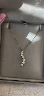 Zales Diamond Necklace 14K White Gold