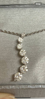 Zales Diamond Necklace 14K White Gold