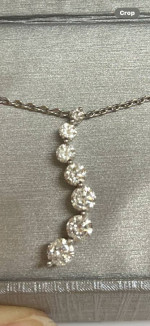 Zales Diamond Necklace 14K White Gold