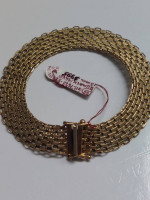 14k Yellow Bismarck Mens Bracelet 8" in Length