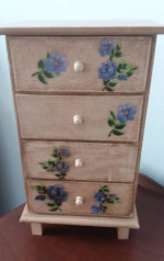 Handpainted Jewelry Box