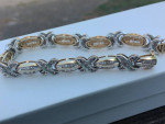 8.00CT HUGS&KISSES DIAMOND BRACELET. 28 GRAMS 14K APPR. $24,000