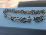 8.00CT HUGS&KISSES DIAMOND BRACELET. 28 GRAMS 14K APPR. $24,000