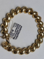 14k Rolo Designer Italy Bracelet 7.5" in Length