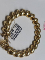 14k Rolo Designer Italy Bracelet 7.5" in Length