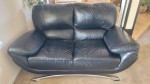 Sleek Leather Sofa Package
