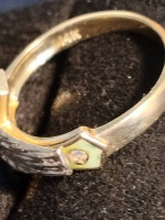 Antique Virgin Mary diamond ring 14k