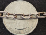 Sterling Silver Box Link Bracelet. 7 in.