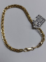 14k Yellow Gold Helical Rope Designer Bracelet by BB