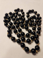 Onyx Rope Necklace