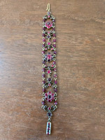 Red Rhinestone Bracelet