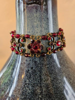 Red Rhinestone Bracelet