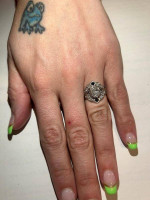 Custom made engagement ring